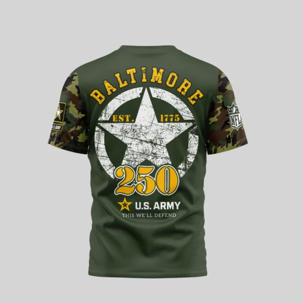 Baltimore Ravens | Premium U.S.Army 3D Shirt TD
