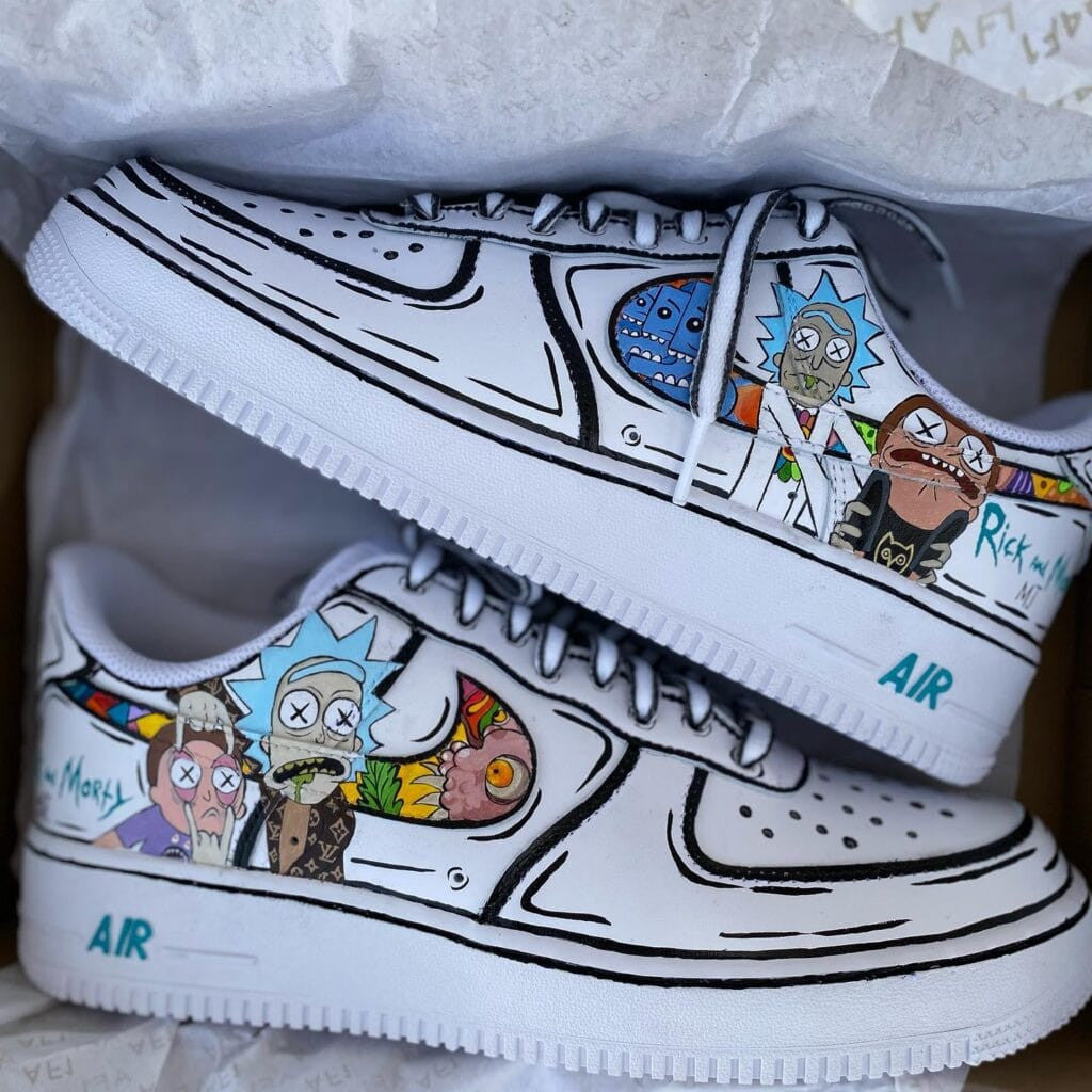 Custom Sneaker Rick and Morty