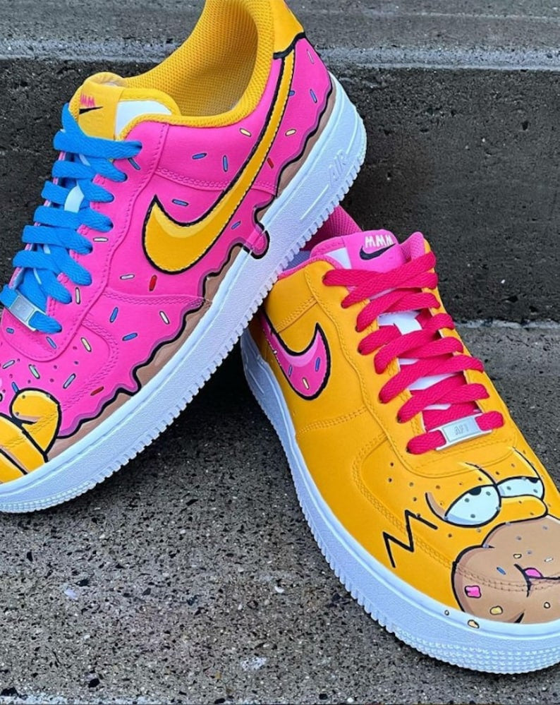 Custom Sneaker Simpsons Hand painted