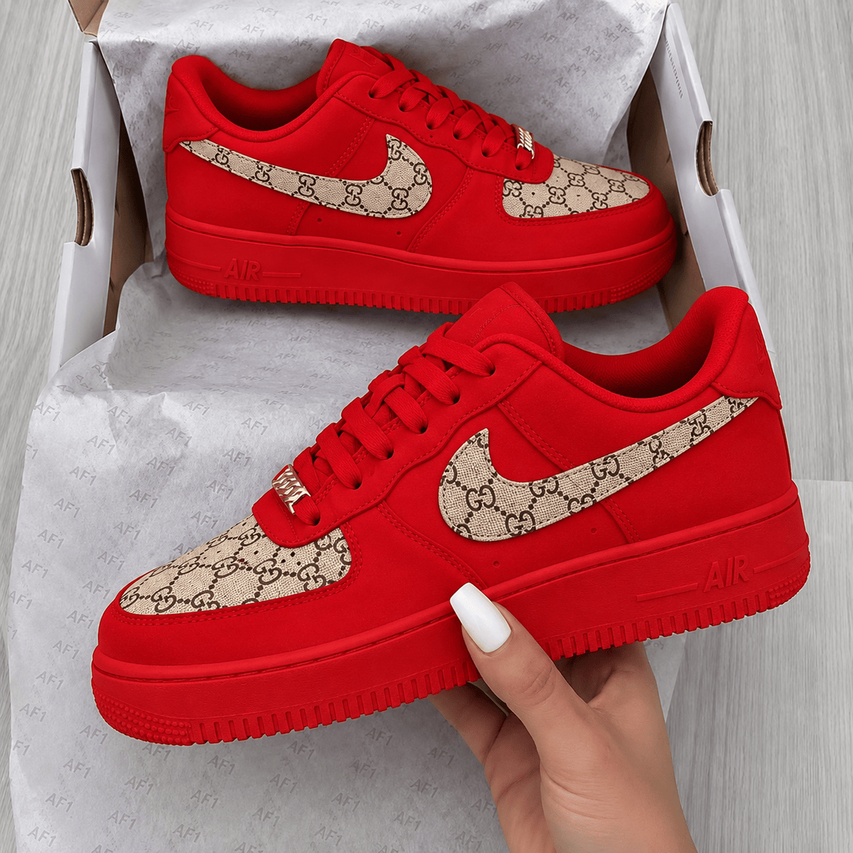 Custom Sneaker Red GC