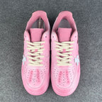 Hand Painted Pink Cross Custom Air Force 1 Sneakers