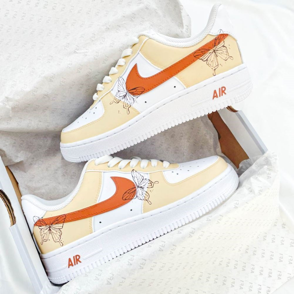 Orange Butterfly Custom Air Force 1