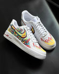 Cartoon Spark Red Yellow Blue Custom Air Force 1