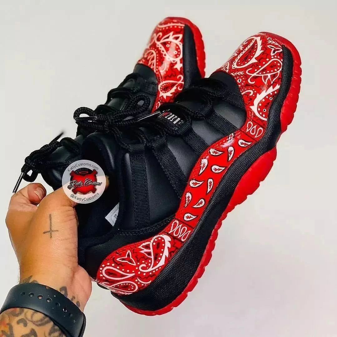 Red Feather Green Custom Adidas