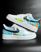 Navy Blue Blue and White Gradient Custom Air Force 1