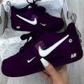 All Dark Purple Custom Air Force 1