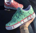 Dripping Pink Green Custom Air Force 1