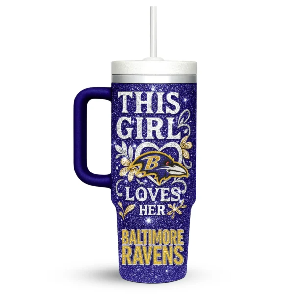 Baltimore Ravens | Premium 40oz Tumbler With Handle