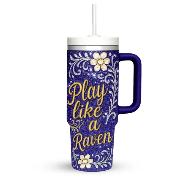 Baltimore Ravens | Premium 40oz Tumbler With Handle