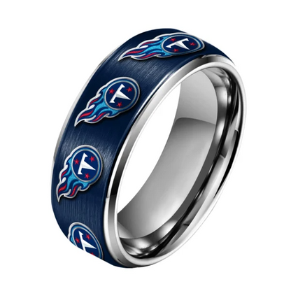Tennessee Titans | Silver Tungsten Ring TD