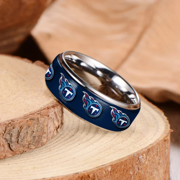 Tennessee Titans | Silver Tungsten Ring TD