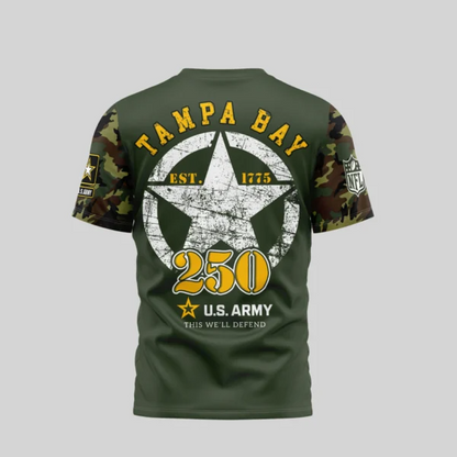 Tampa Bay Buccaneers | Premium U.S.Army 3D Shirt TD