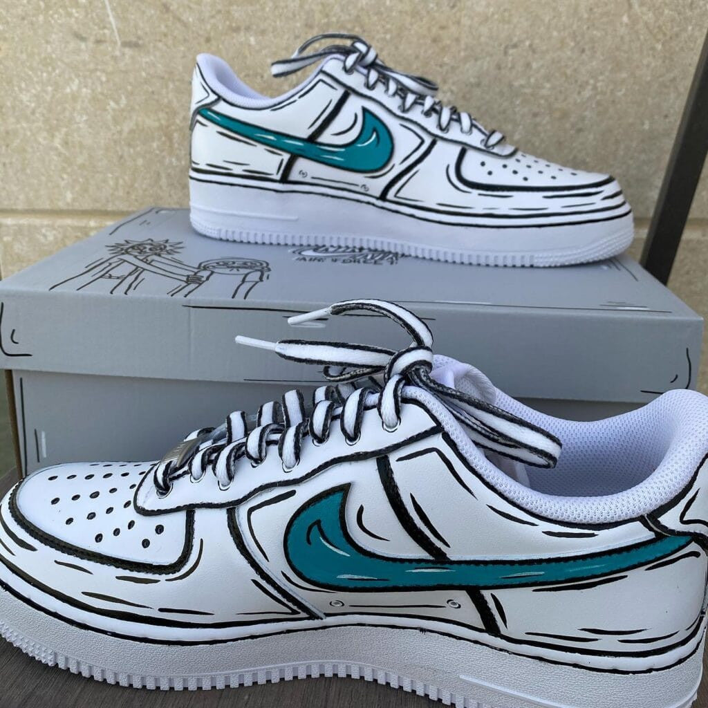 Custom Sneaker Rick and Morty