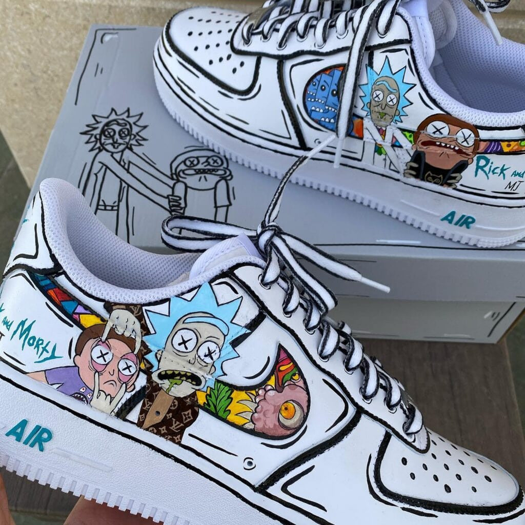 Custom Sneaker Rick and Morty