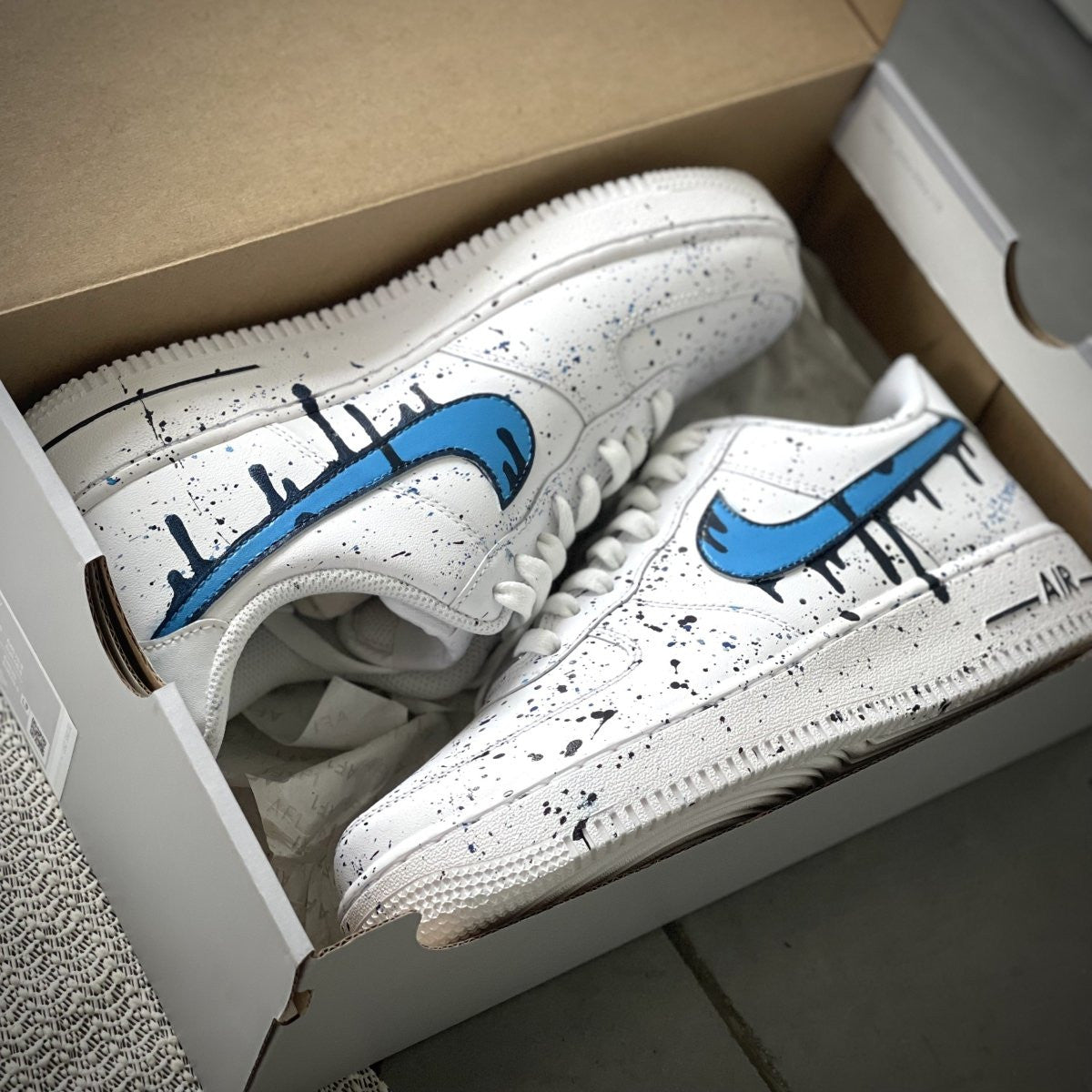Custom Sneaker Drip Speckle