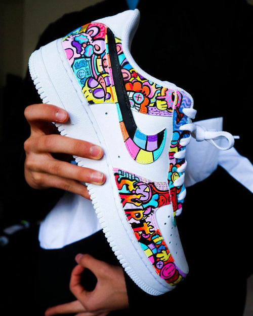Custom Sneaker Graffiti Multicolor
