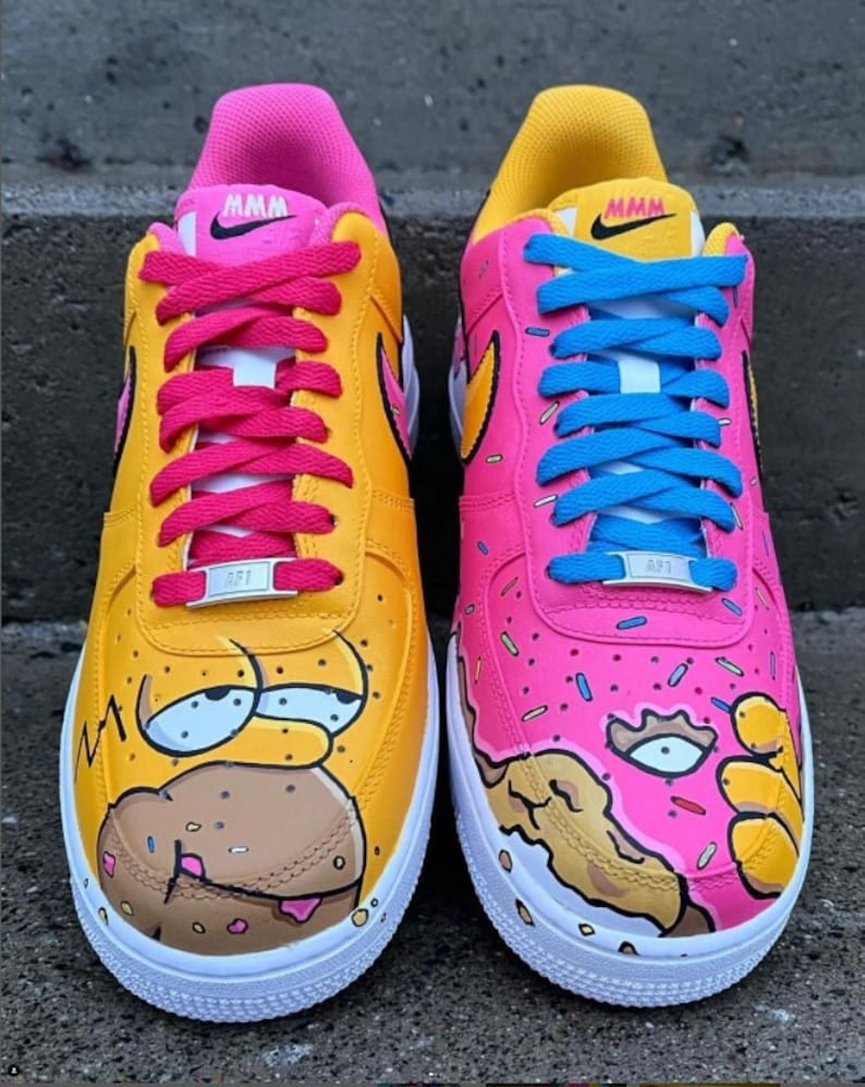 Custom Sneaker Simpsons Hand painted
