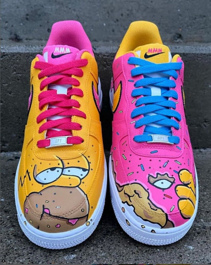 Custom Sneaker Simpsons Hand painted