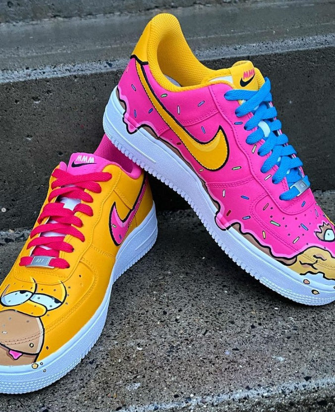 Custom Sneaker Simpsons Hand painted