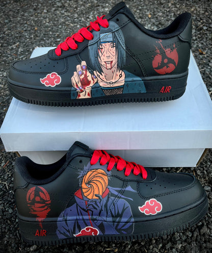 Custom Sneaker Obito and Itachi Black