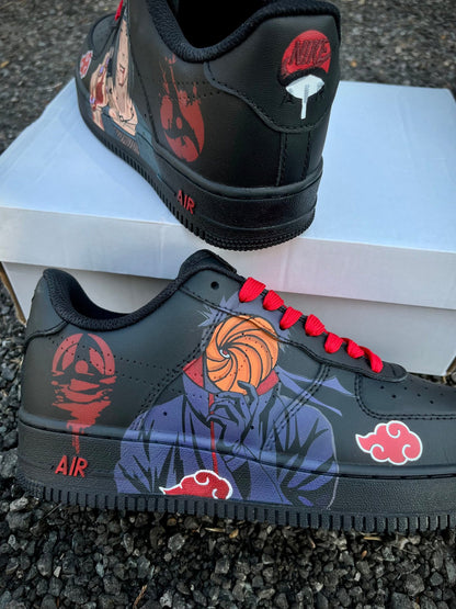 Custom Sneaker Obito and Itachi Black