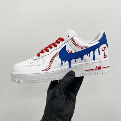 Custom Sneaker Red Line Baseball