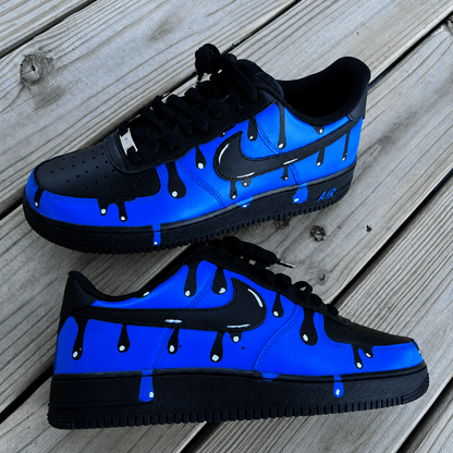 Custom Sneaker Blue Drip