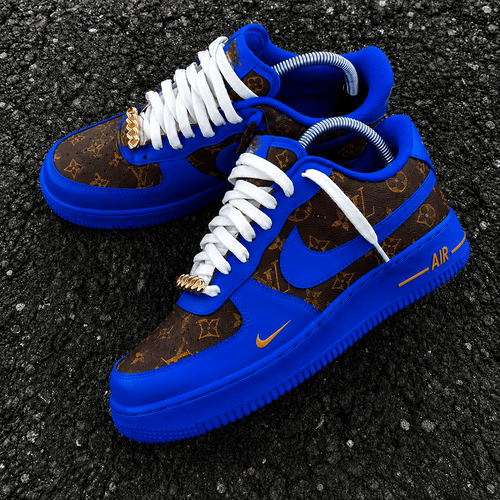 Custom Sneaker Blue LV