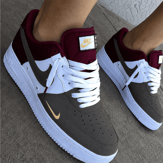 Custom Sneaker Burgundy Mocha