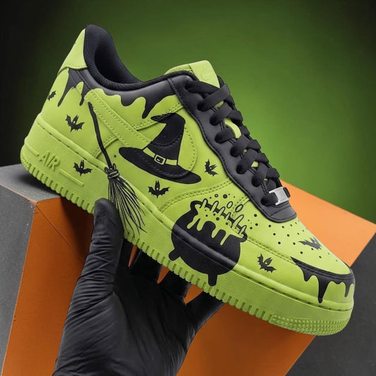 Custom Sneaker Witch's Brew Halloween
