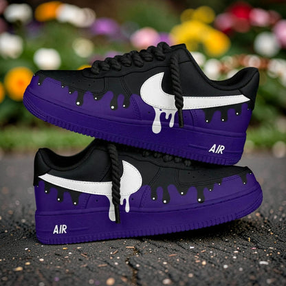Custom Sneaker Purple Drip