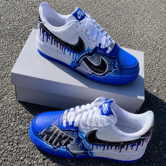 Custom Sneaker Blue NK