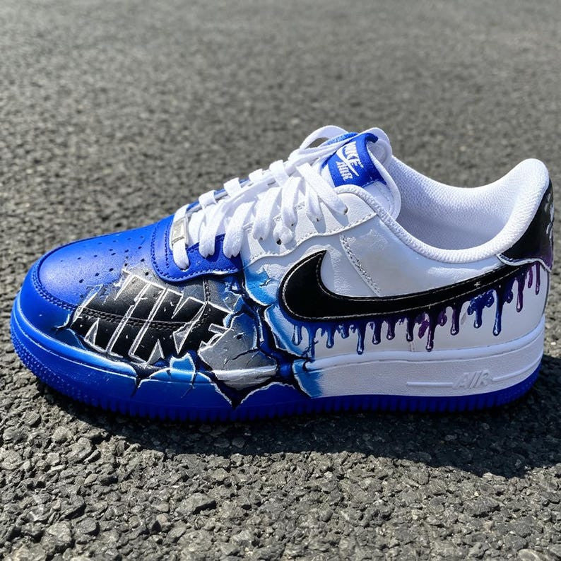 Custom Sneaker Blue NK