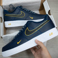 Black Dark Blue Yellow Custom Air Force 1