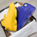 Yellow Purple Two-color Custom Air Jorden 13
