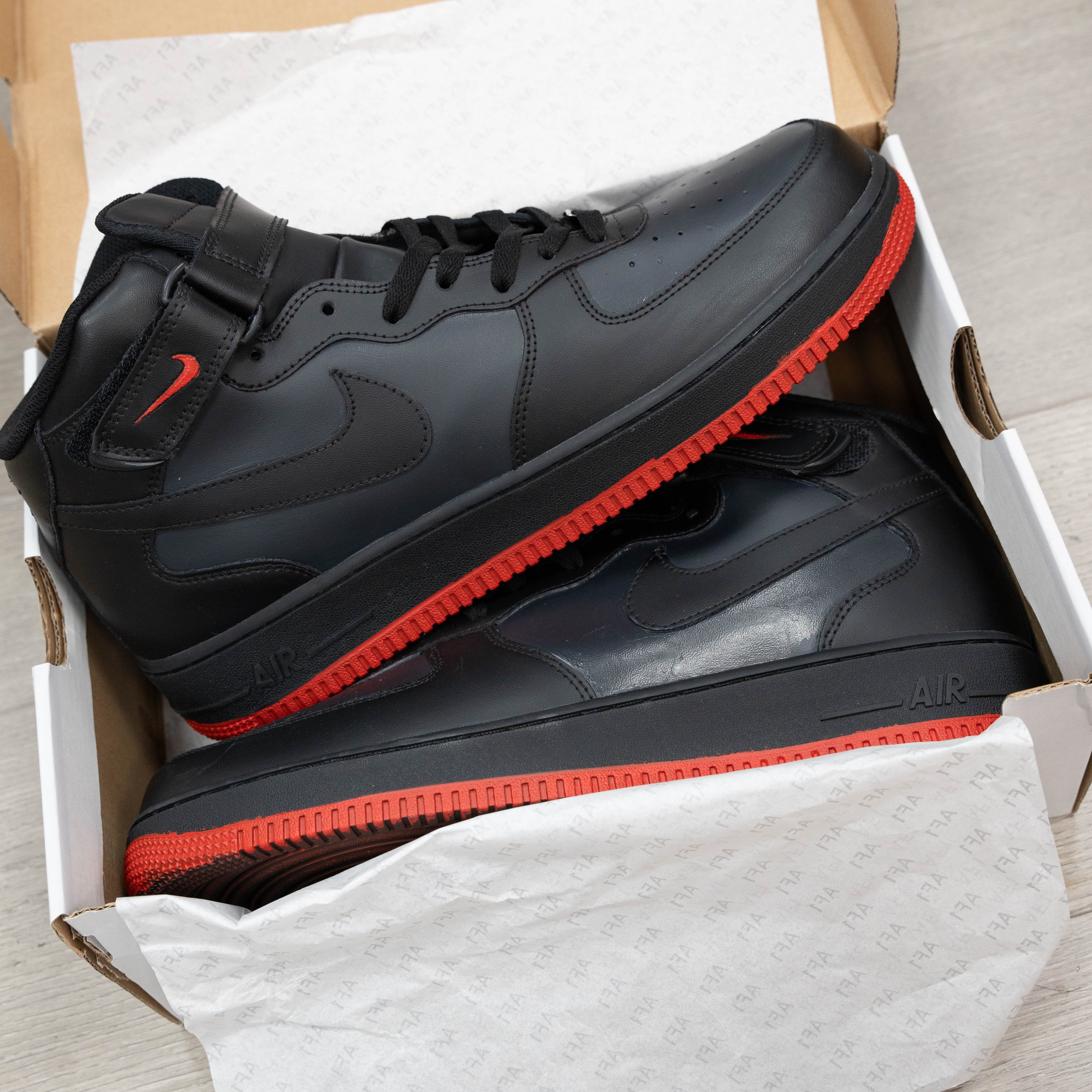 Black Red Two-color Custom Air Force 1