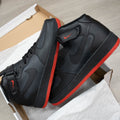 Two-color Black Red Custom Air Force 1