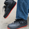 Carbon Black Scarlet Red Custom Air Force 1