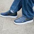 Acid Blue Black Yellow Custom Air Force 1