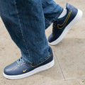 Pitch Black Yellow Blue Custom Air Force 1