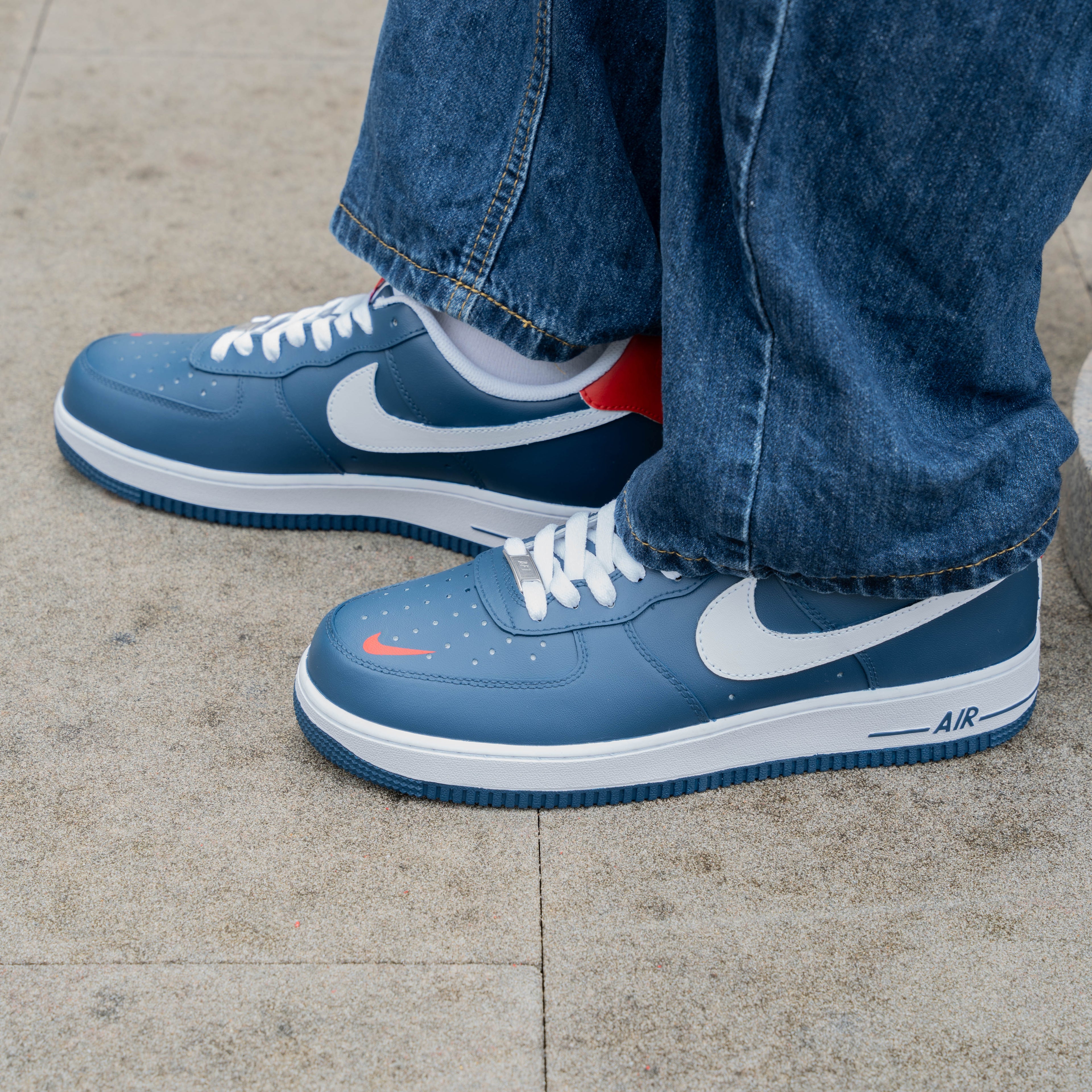 Lightning Blue White Custom Air Force 1