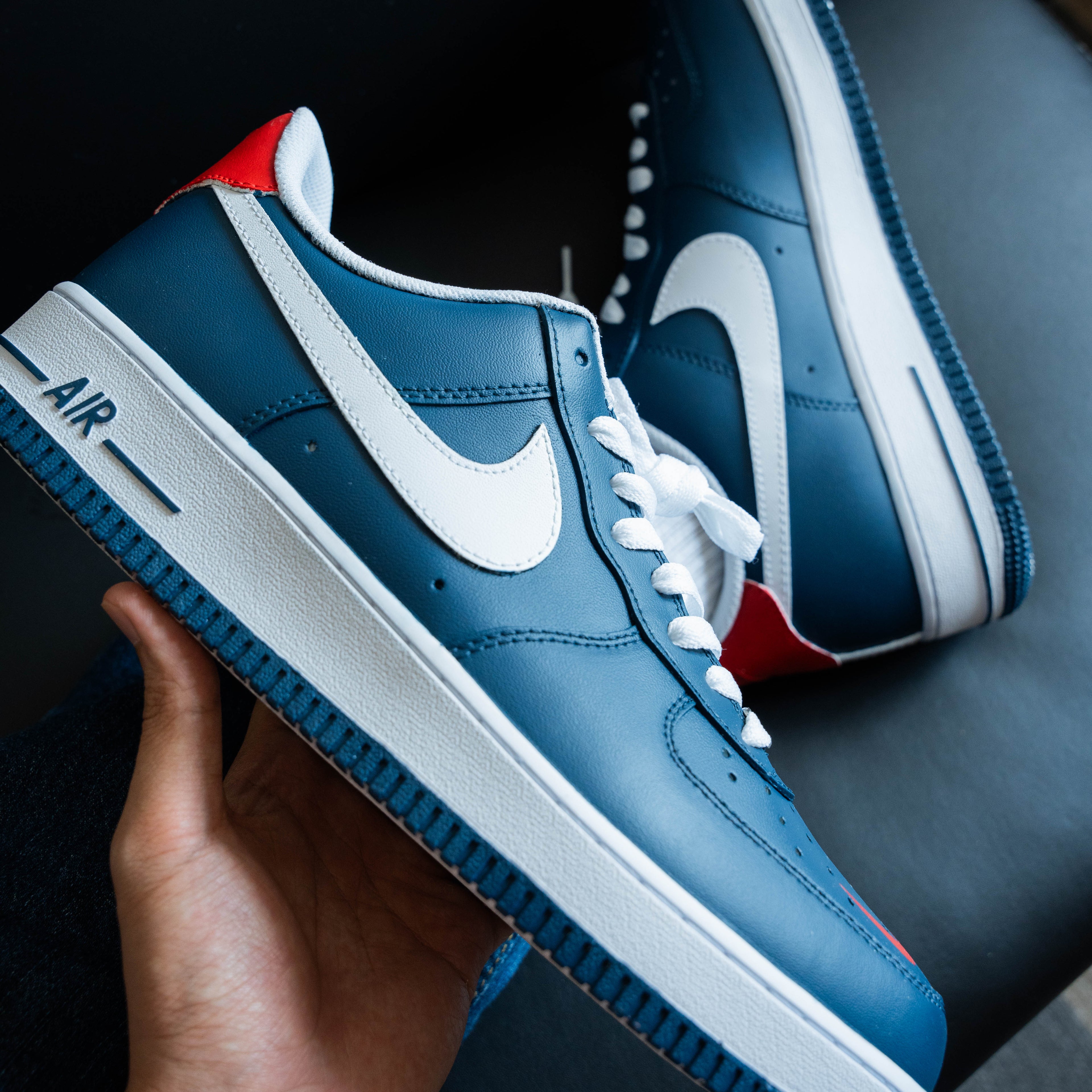 Blue White low Custom Air Force 1
