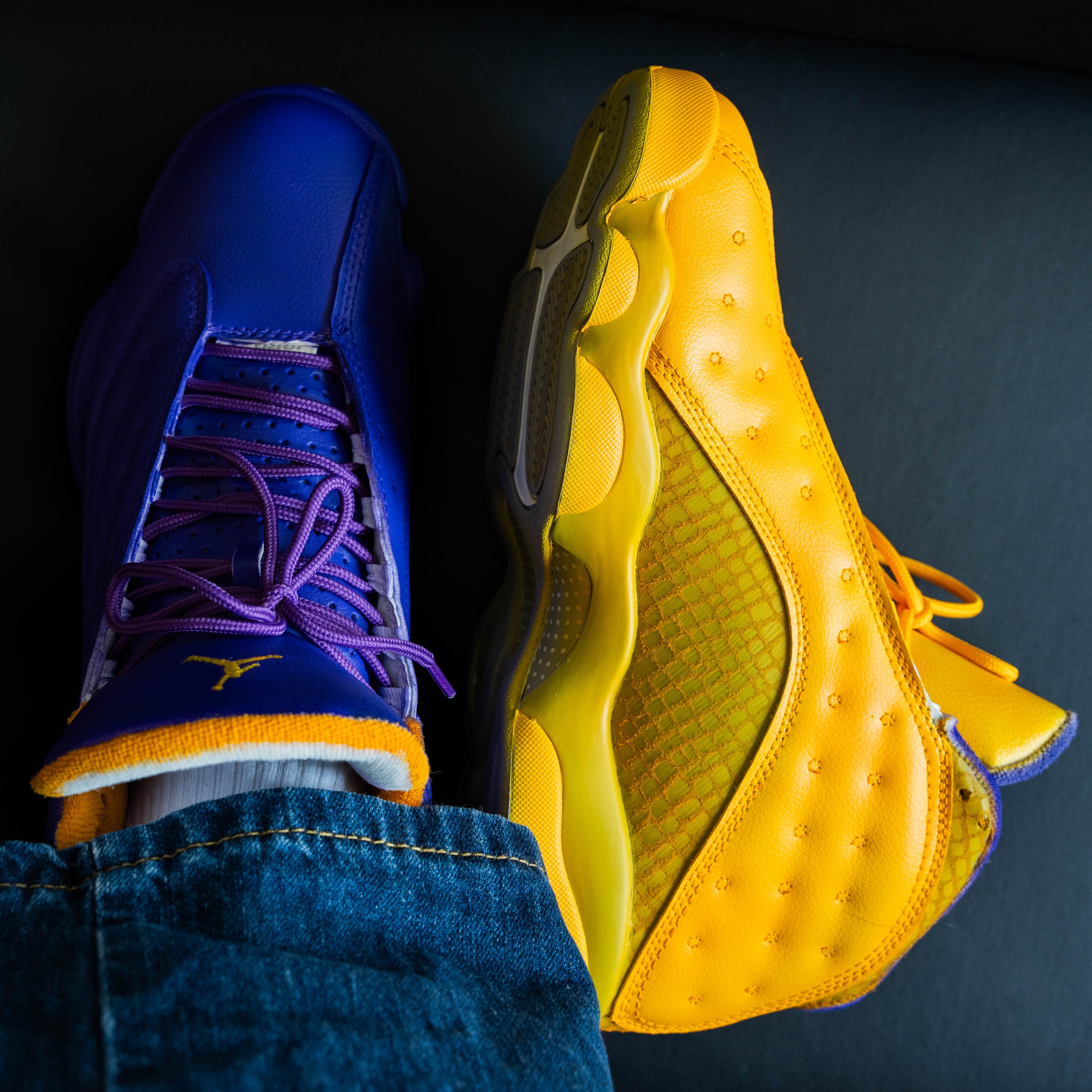Purple lemon Custom Air Jordan 13