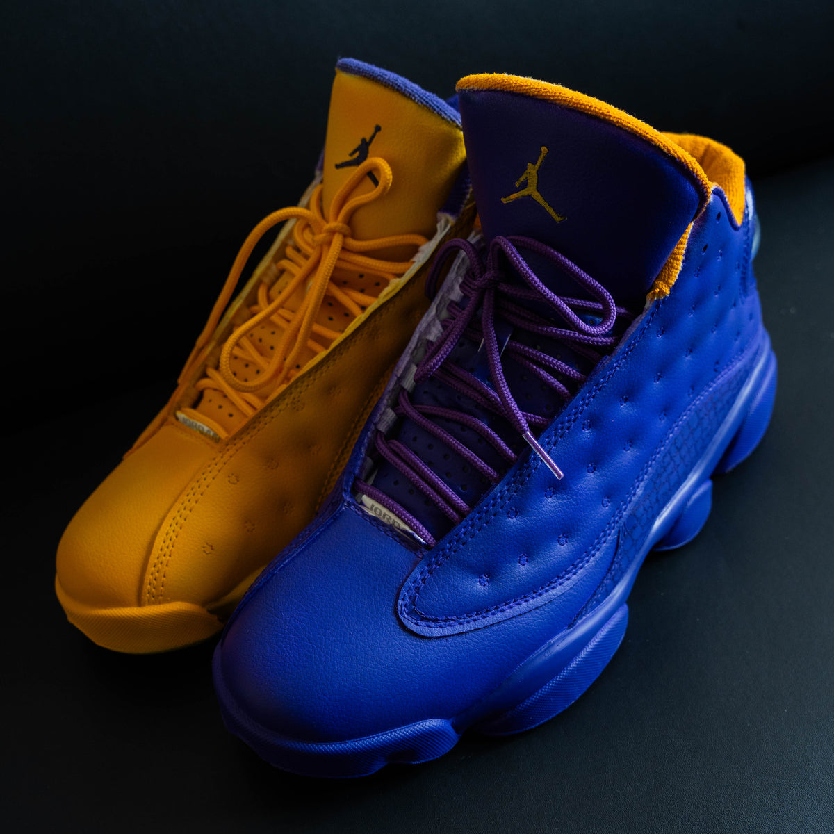 Orange Purple Custom Air Jordan 13