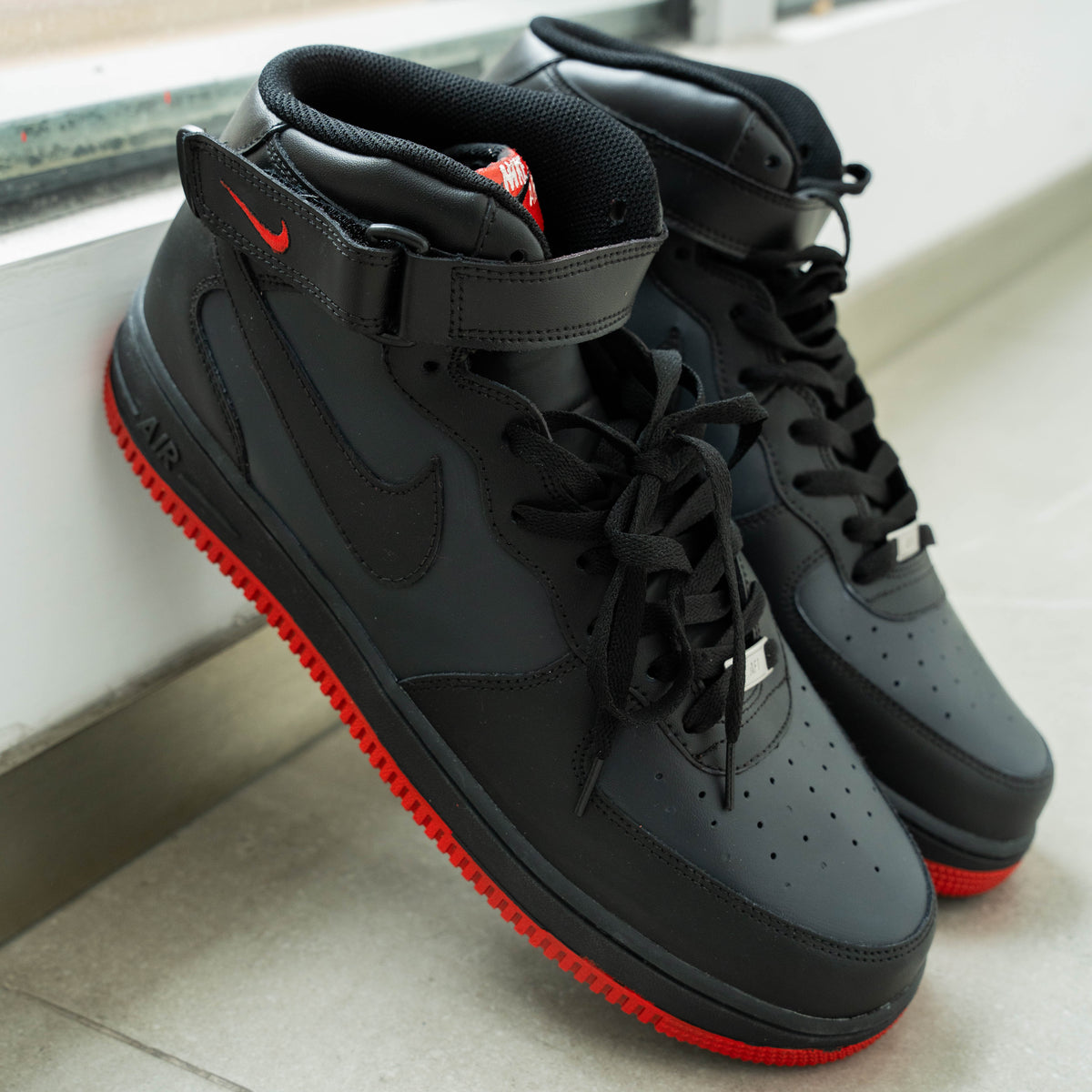 Men's Black Custom Air Force 1