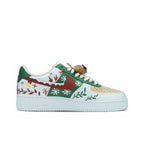 Green Leaf Christmas Xmas Gift Sneakers Custom Air Force 1