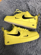 ALL Black Yellow Pink Custom Air Force 1