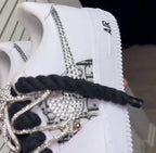 Custom Hand Painted Rhinestone Air Force 1 Sneakers