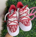 Hand Painted Red Custom Air Force 1 Sneakers