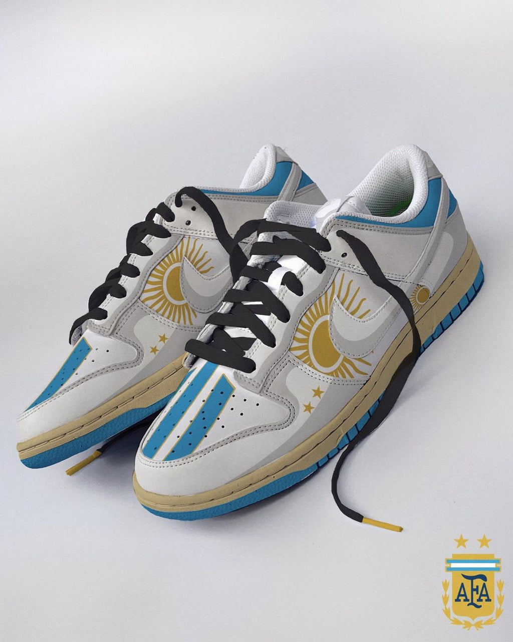 Blue Gold Green Red Custom Air Force 1